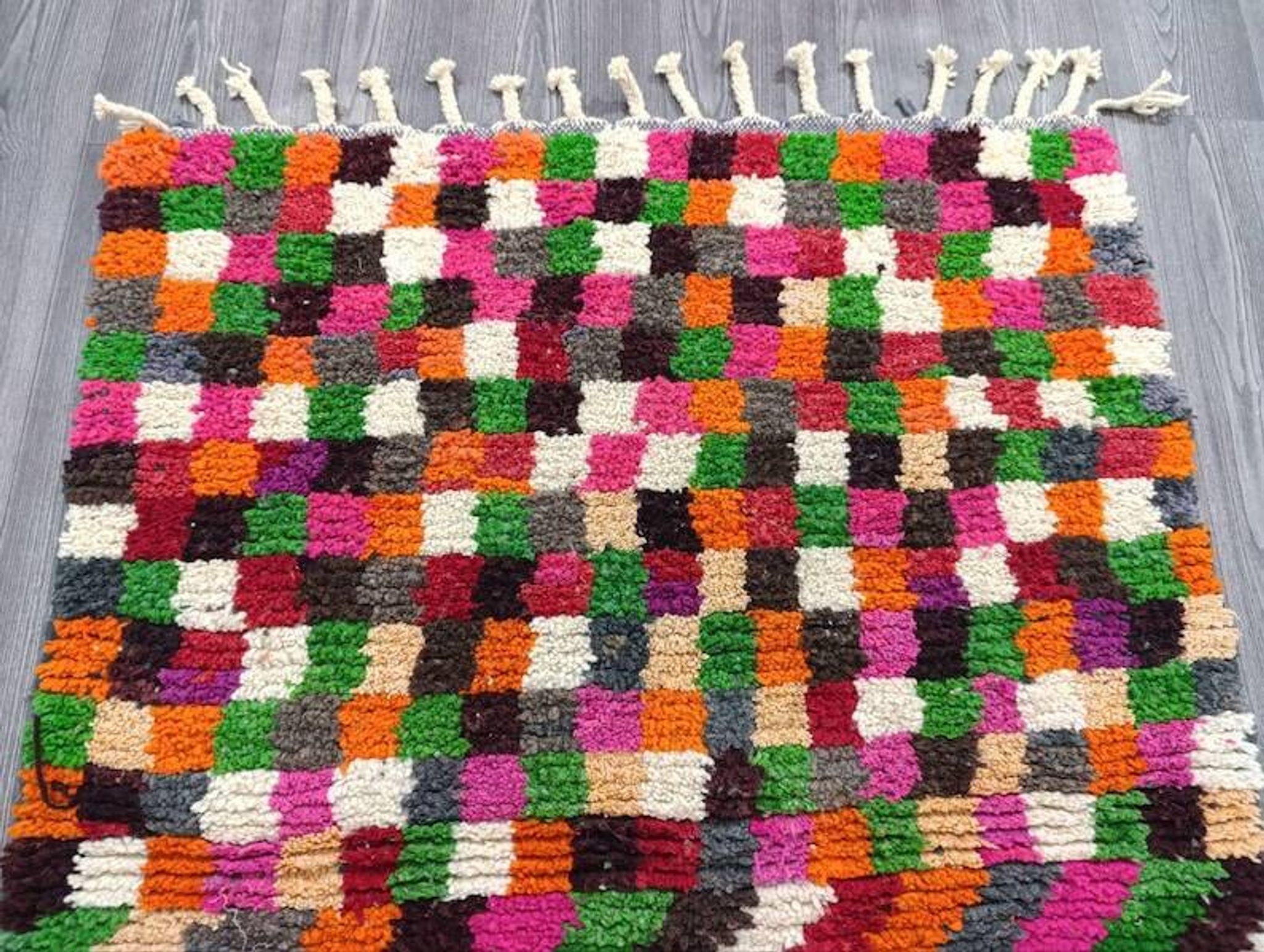 Tapis marocain multicolore fait main 200cmx300cm