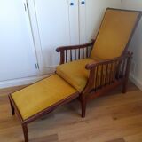 Chaise longue velours