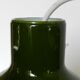 Green and white opaline hanging inside