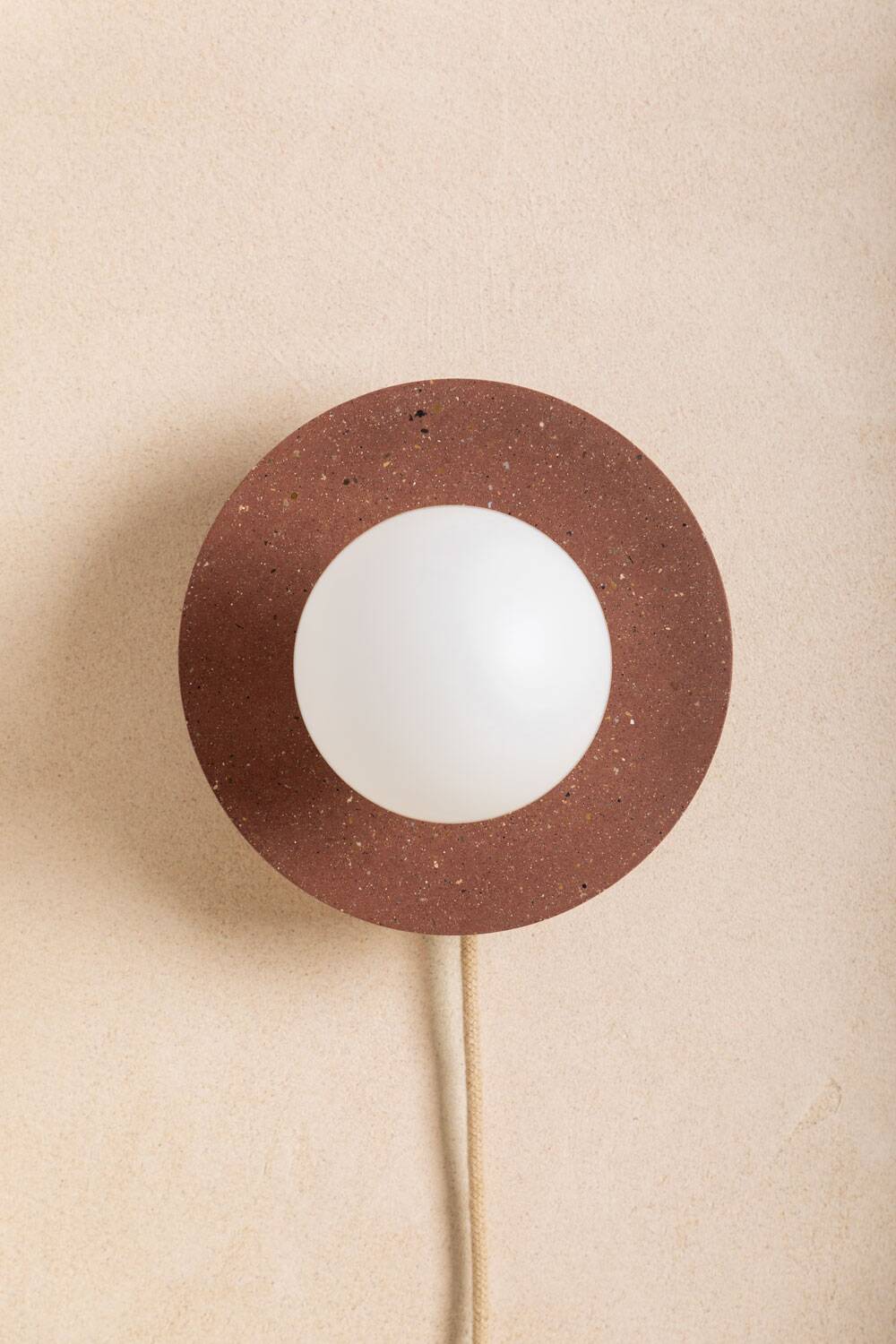 ALBA wall light in Moca concrete
