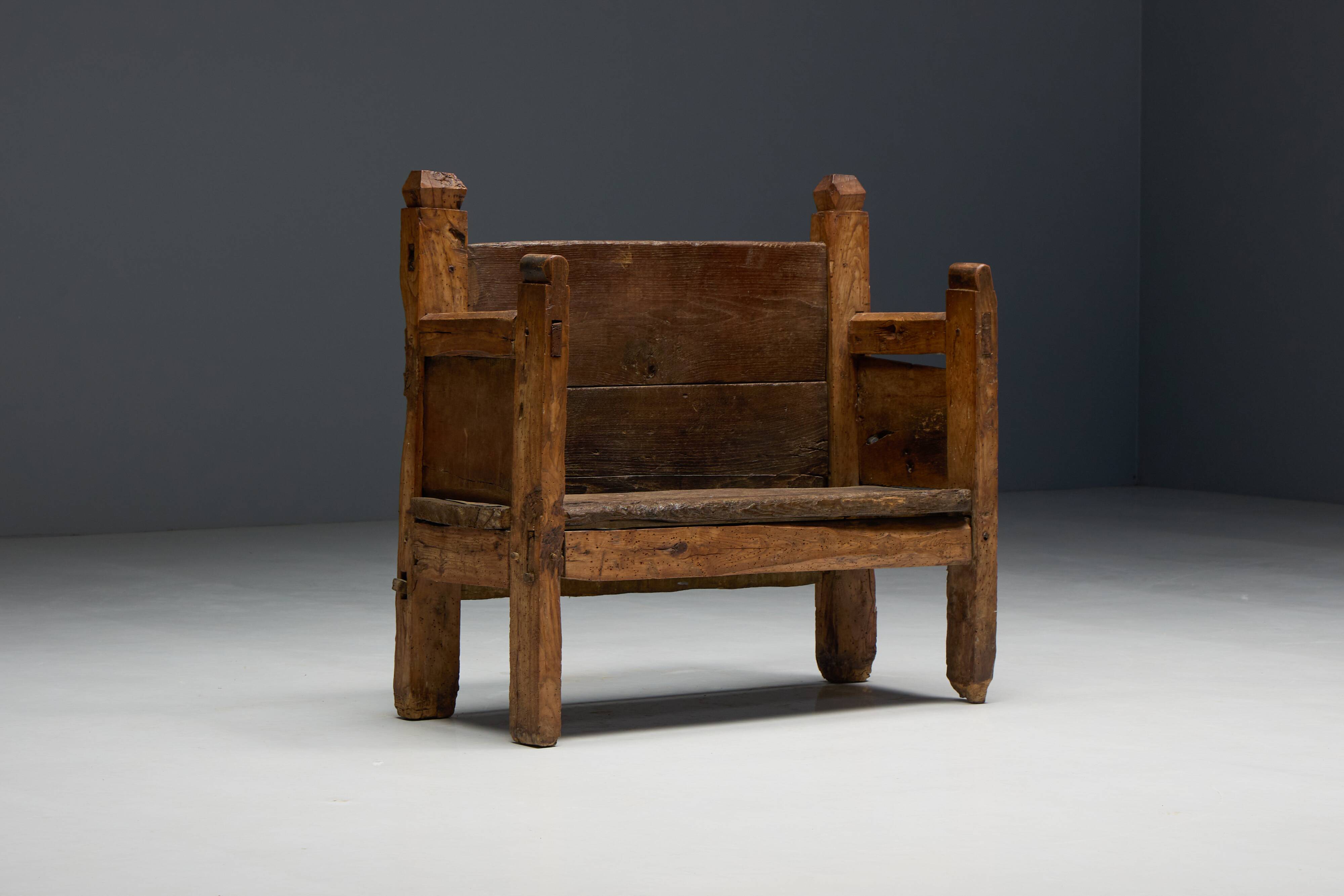 Primitive Robust Bench, France, 19th Century