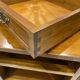 Pair of bedside tables with drawer and niche in Louis XV style.