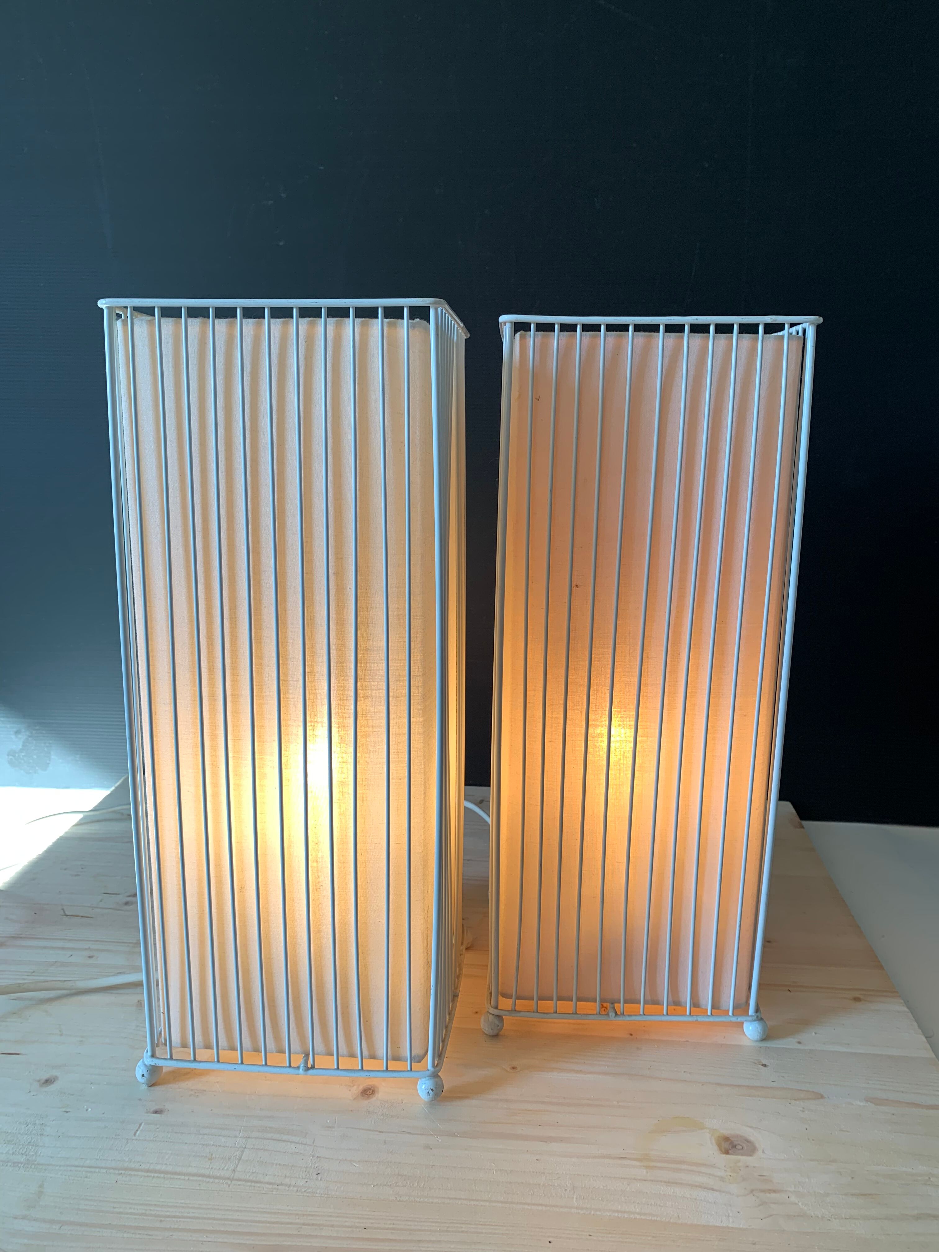 Vintage lamp pair