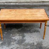 Table basse rectangulaire vintage en bois massif