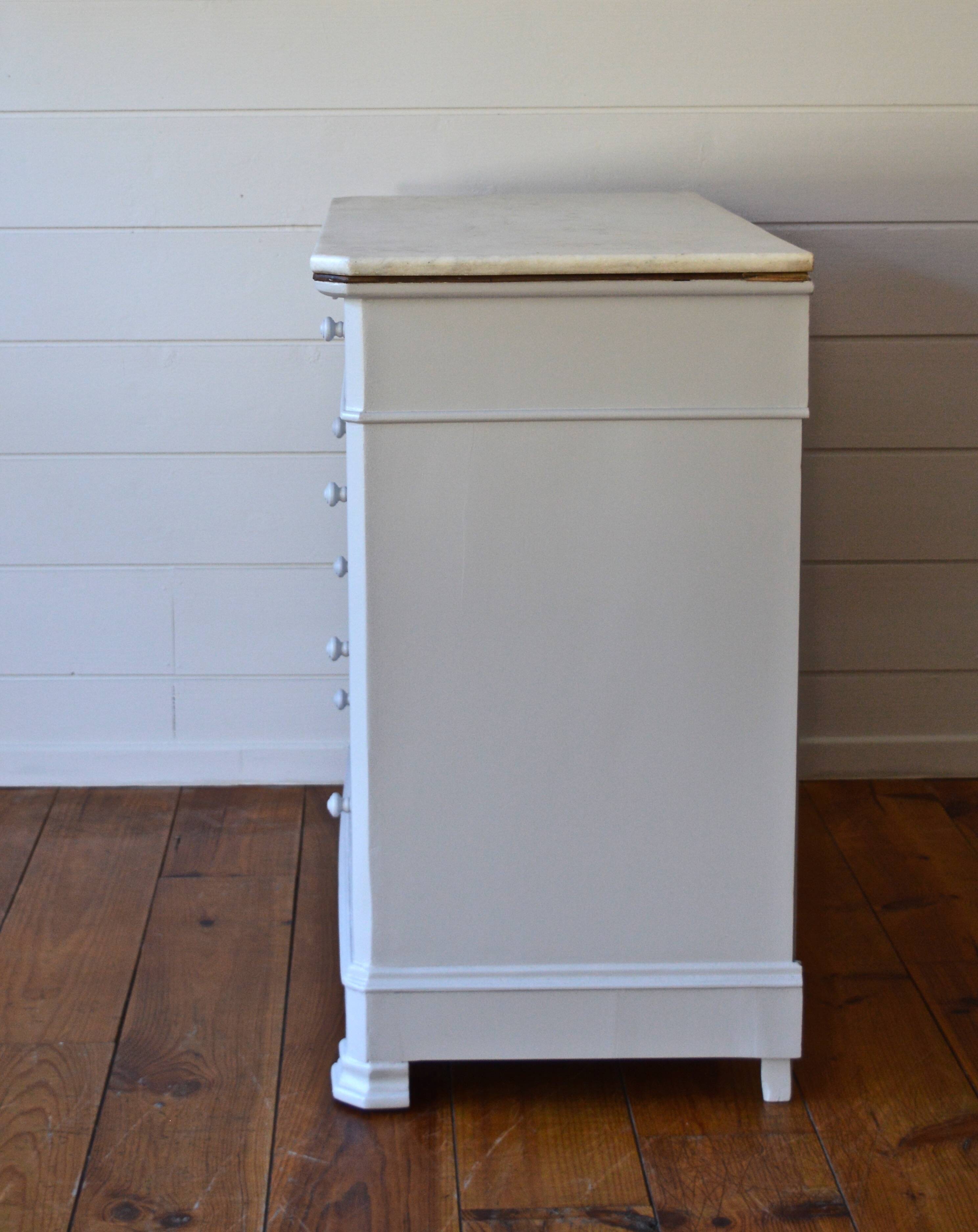 Marble chest of drawers