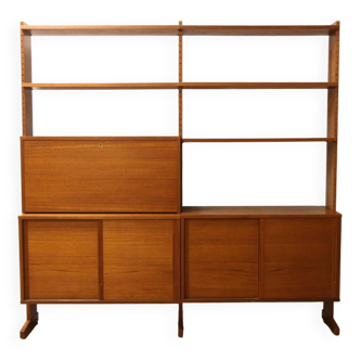 Scandinavian “String Parad” teak bookcase, Sweden, 1960