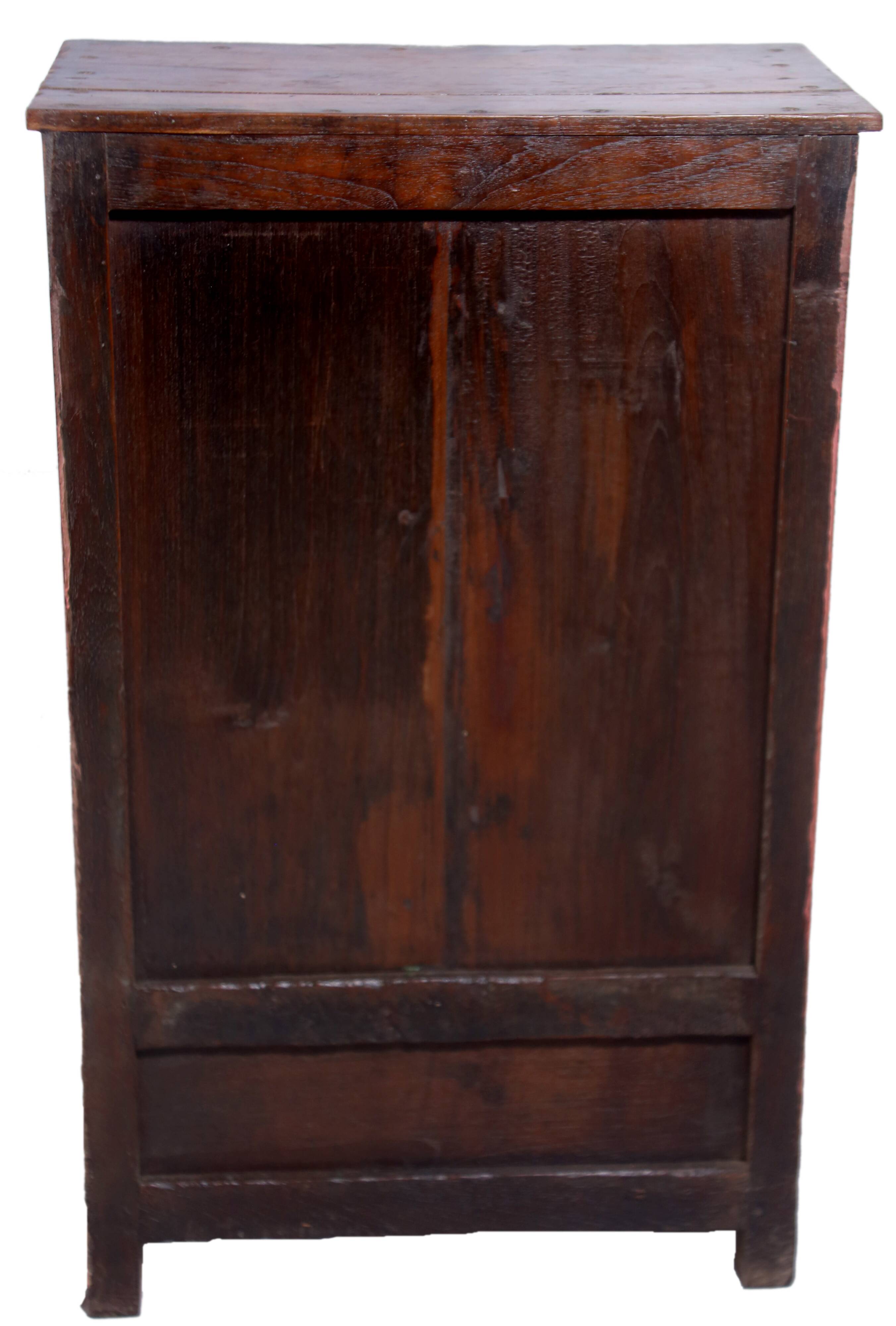 Old Burmese teak bedside