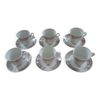 Tea cup with saucers