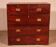 Military or Naval Chest of Drawers in Mahogany - 19th Century