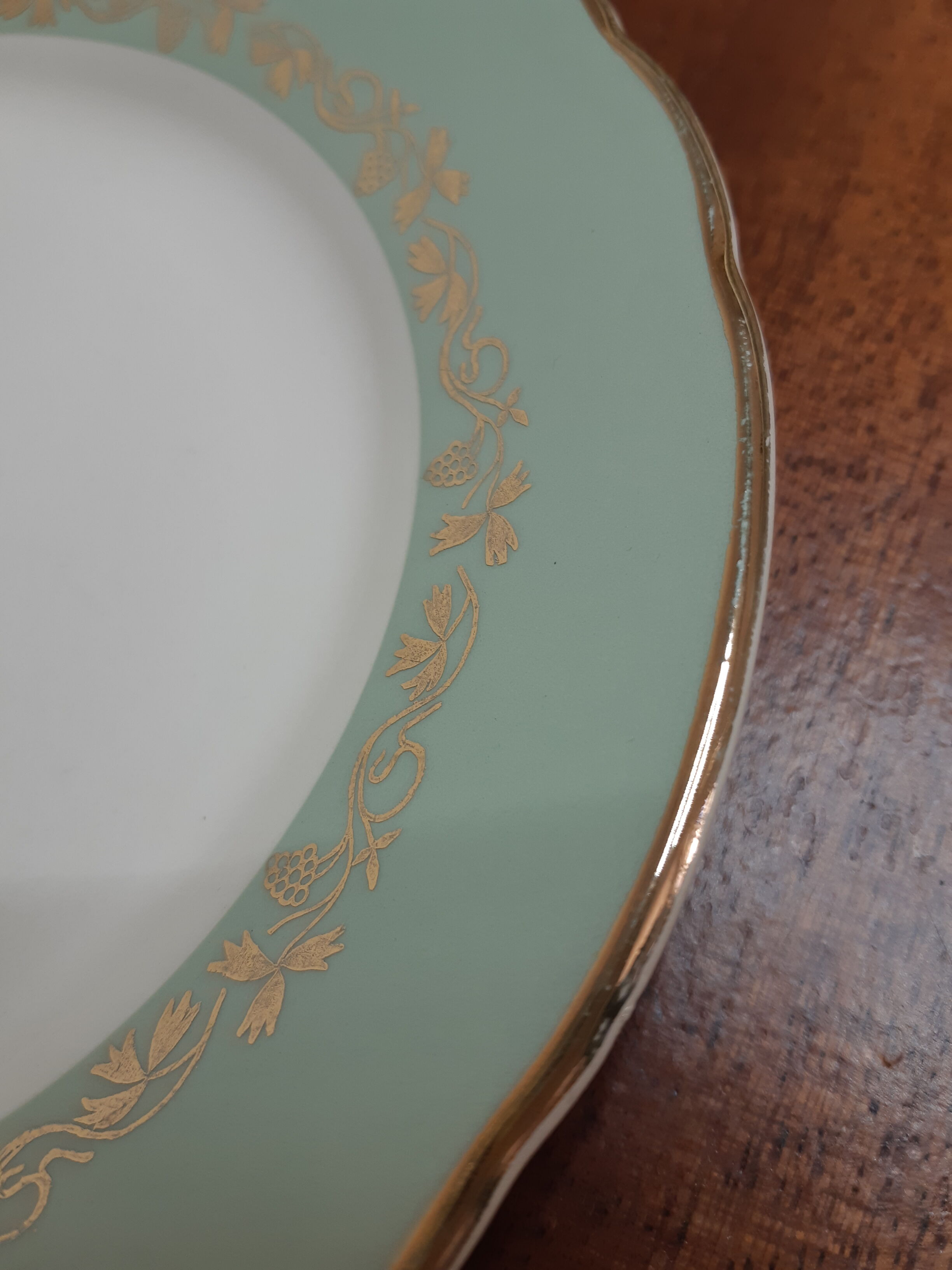 Set of 7 dessert plates "Mettlach", from Villeroy and Boch, vintage