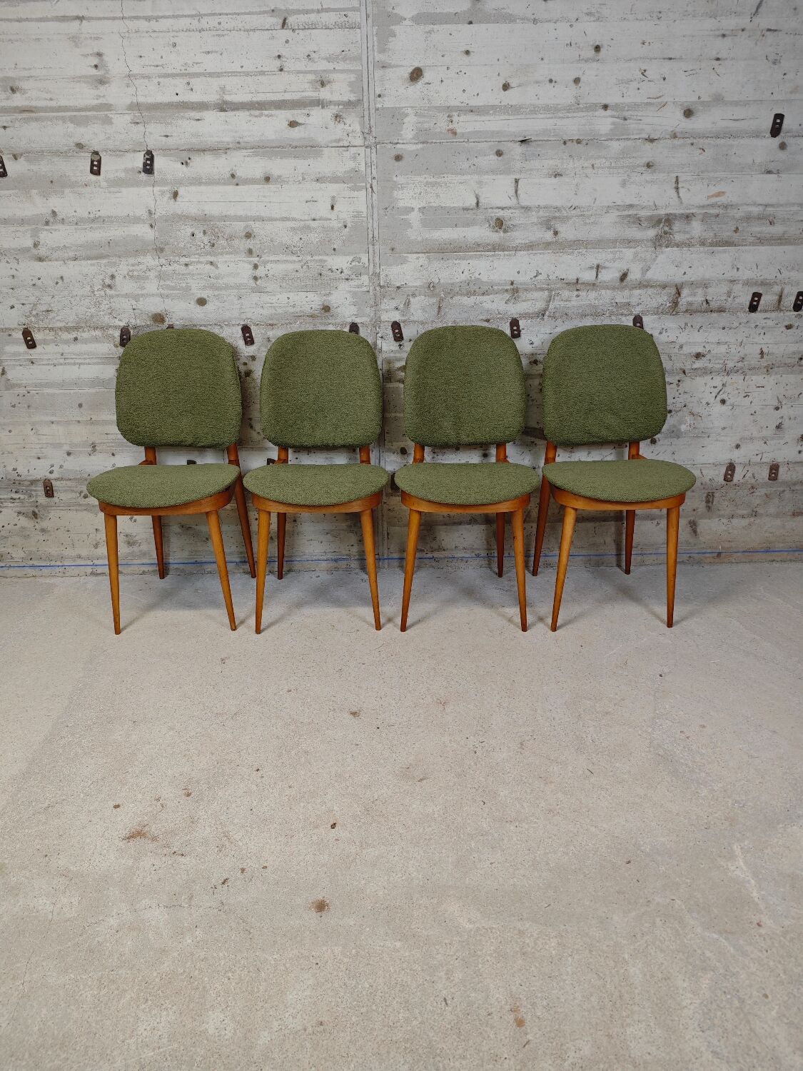 Set of 4 Baumann Pégase chairs