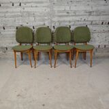 Set of 4 Baumann Pégase chairs