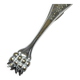 Vintage silver metal sugar or ice cube tongs with engraved lion claw decoration