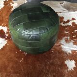 Sede leather patchwork pouf