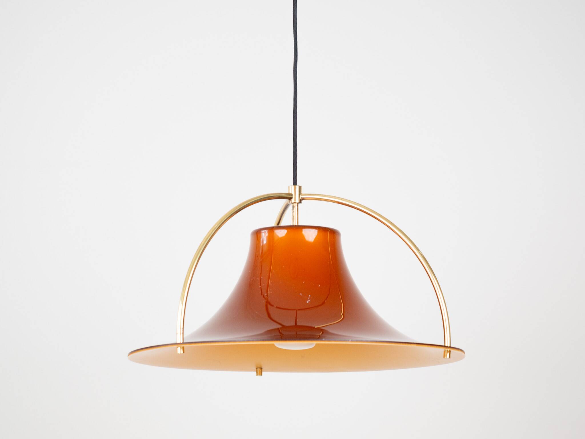 Danish vintage pendant lamp Single by Jo Hammerborg, Fog & morup, 1977