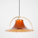 Danish vintage pendant lamp Single by Jo Hammerborg, Fog & morup, 1977