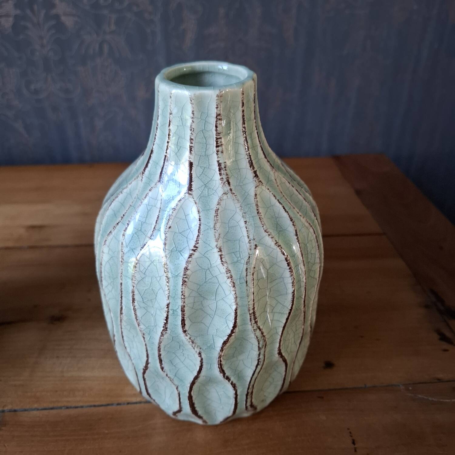 Vase en céramique émaillée, XXème s.