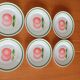 6 vintage apple plates