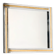 Miroir encadré en laiton et chrome