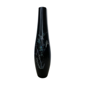 Black laqué wooden vase