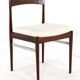 Set of 6 Rosewood AWA Dining Chairs 'Bennekom'  - new upholstery