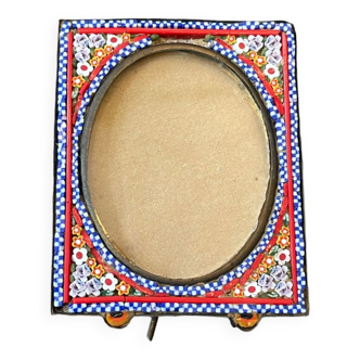 Photo frame in micro mosaic ancient Italian nineteenth