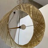 Vintage floor lamp with plastic shade, unique piece