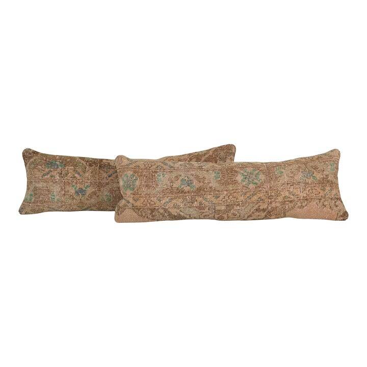 Set of 2 vintage Turkish cushion covers 30x89 cm