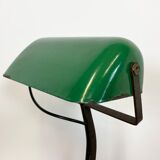 Vintage green enamel bank lamp from Astral, 1930s