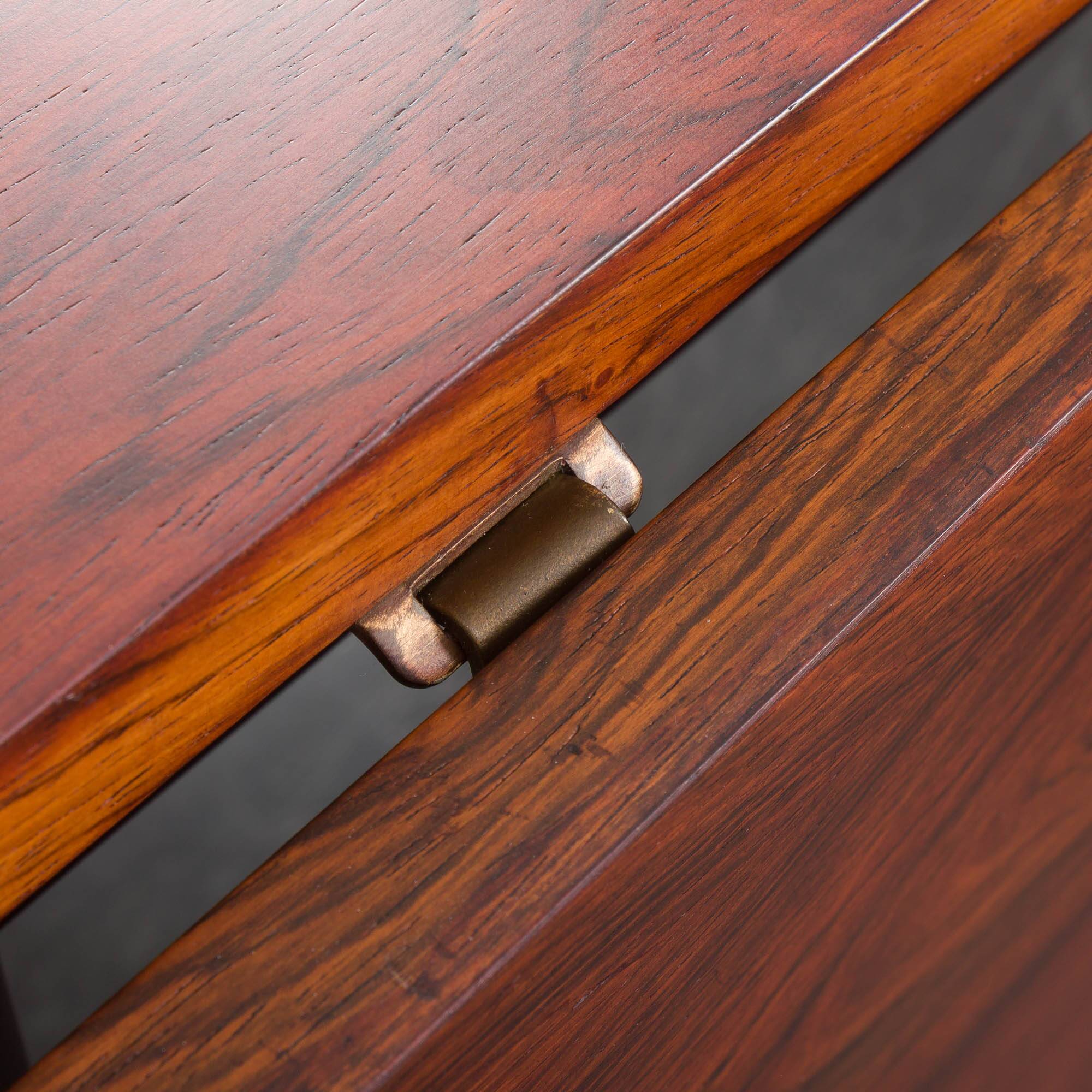 Arne Vodder style rosewood drop-leaf dining table, Denmark, 1960s