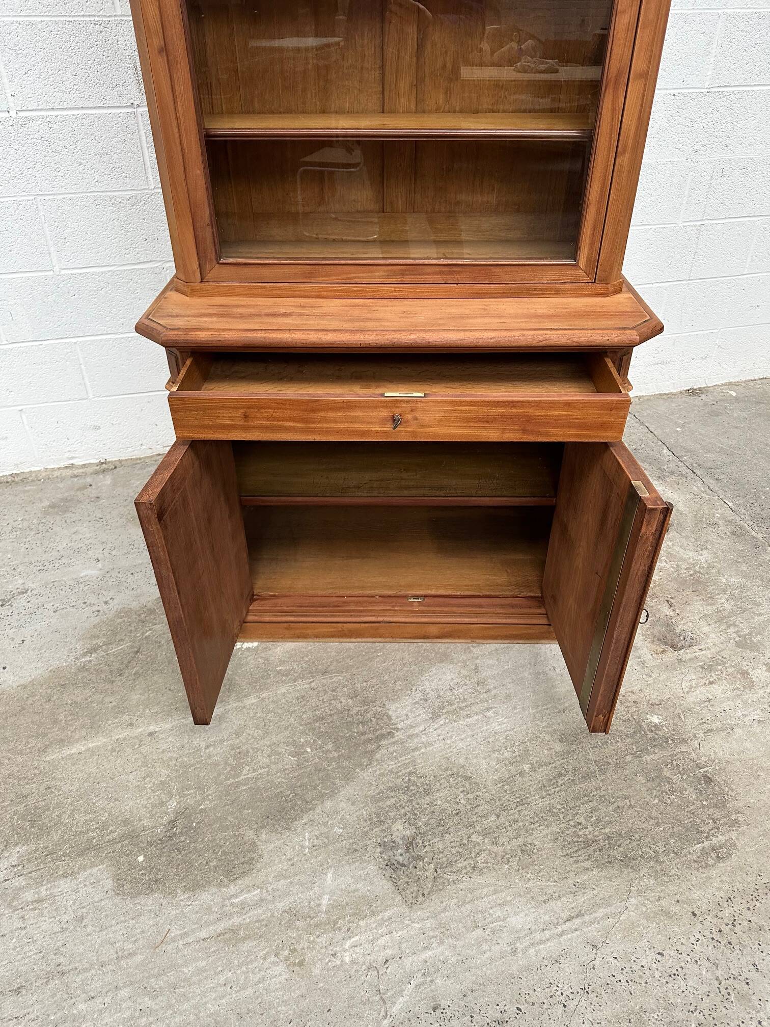 Large mahogany display case