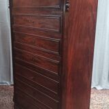 Grand meuble de métier 8 tiroirs en acajou époque Napoléon III