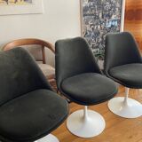 Set of 4 Saarinen Swivel Tulip Chairs for Knoll