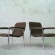 Mid-Century Easy Chairs in Tubular Steel from Thonet, 1970s, Set of 2.