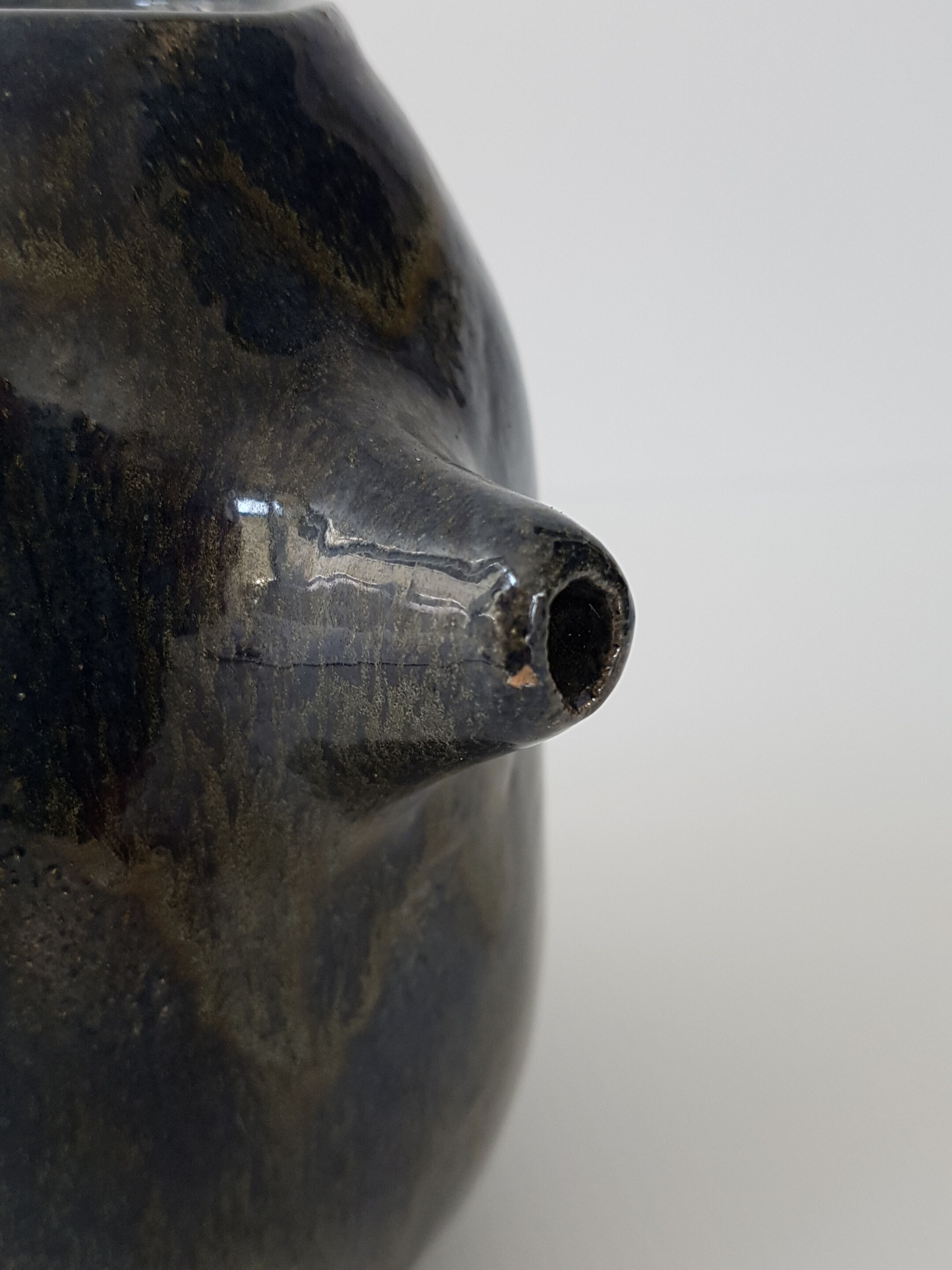 Blue ceramic vase 1950