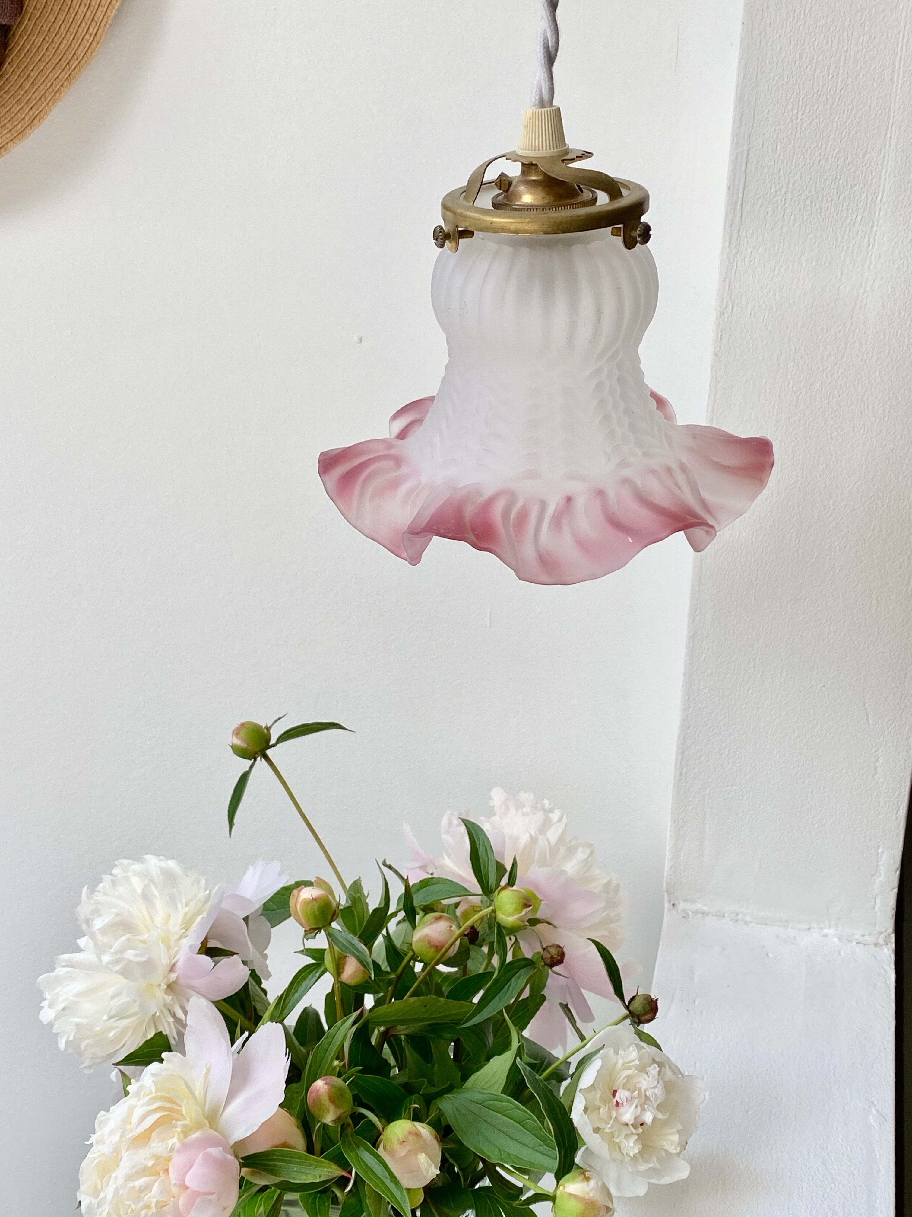 Suspension tulipe Art Deco