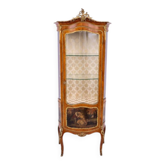 An unusual display cabinet in the Louis XV style, France, circa 1870.