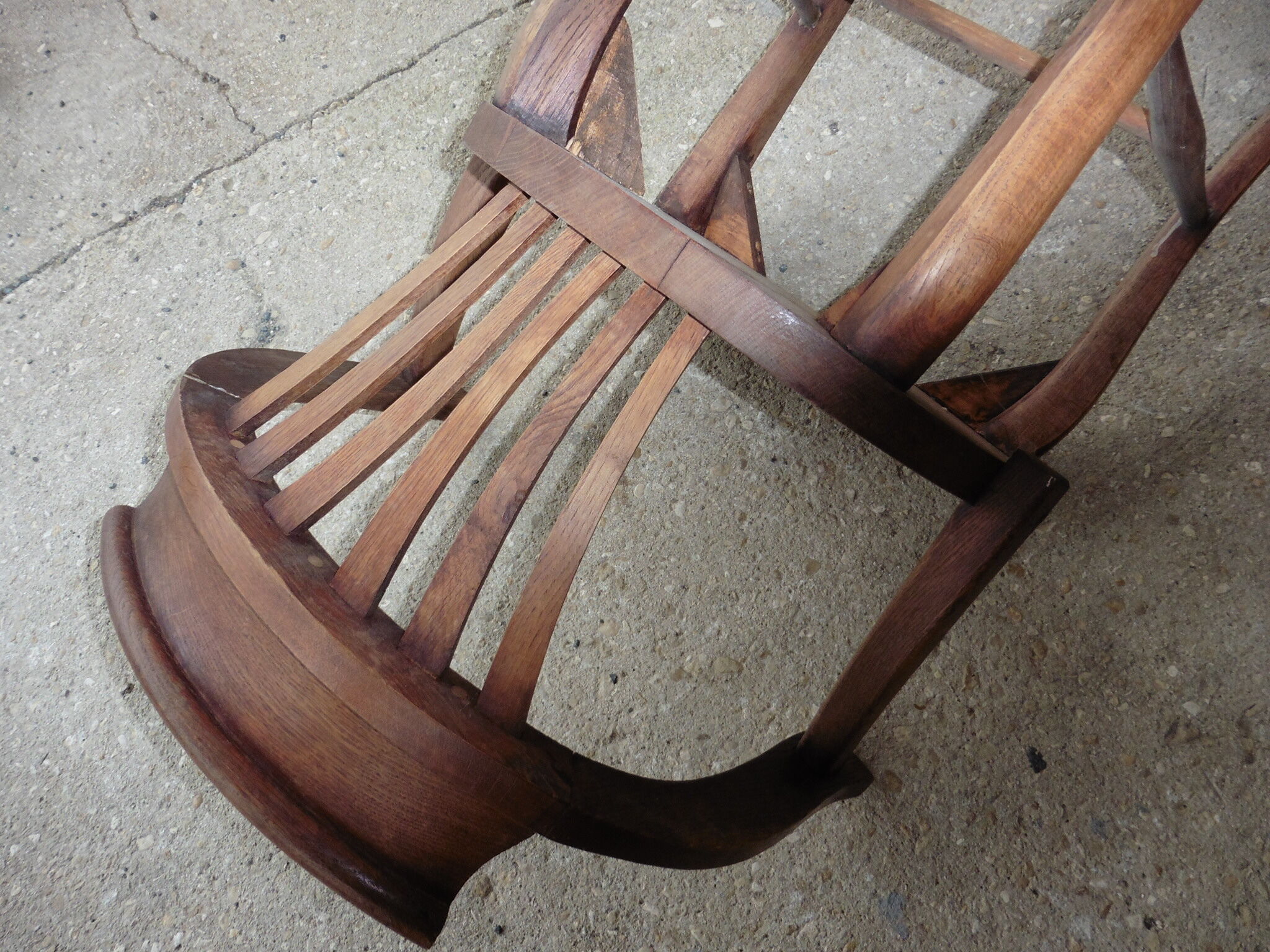 American office chair in oak