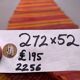 Old Turkish narrow Kilim Runner 272x52 cm shabby chic, vintage kelim
