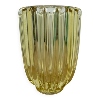 Vase art déco Pierre d’Avesn jaune