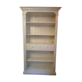 Bibliothèque en bois blanche