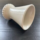Small ribbed white vase