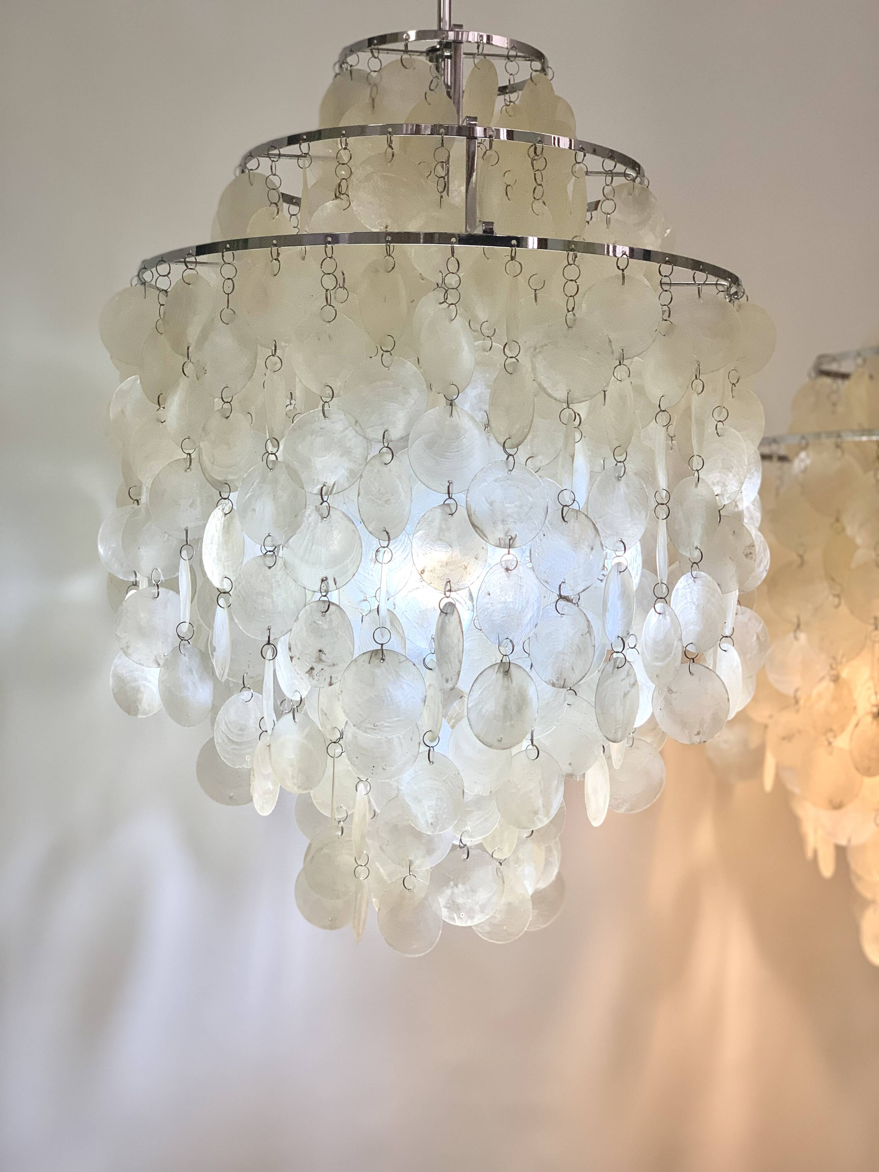 Verner Panton "Fun" pendant lights produced by Frandsen - 2 available