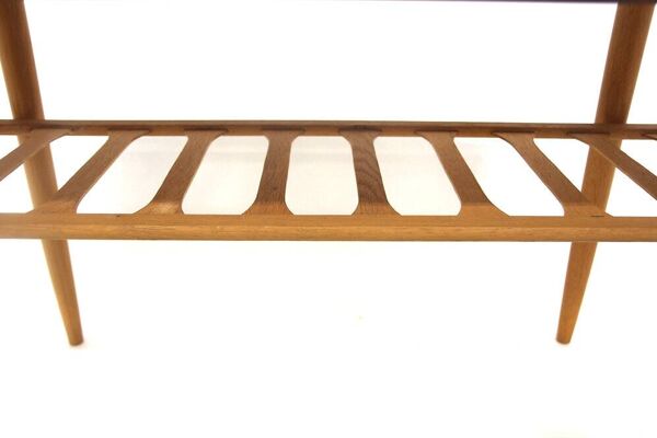 Table basse scandinave en teck et en chêne, Suède, 1950