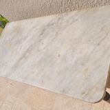 Table old white marble