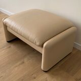 Ottoman Maralunga in leather Cassina