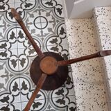 Old pedestal table with wooden top