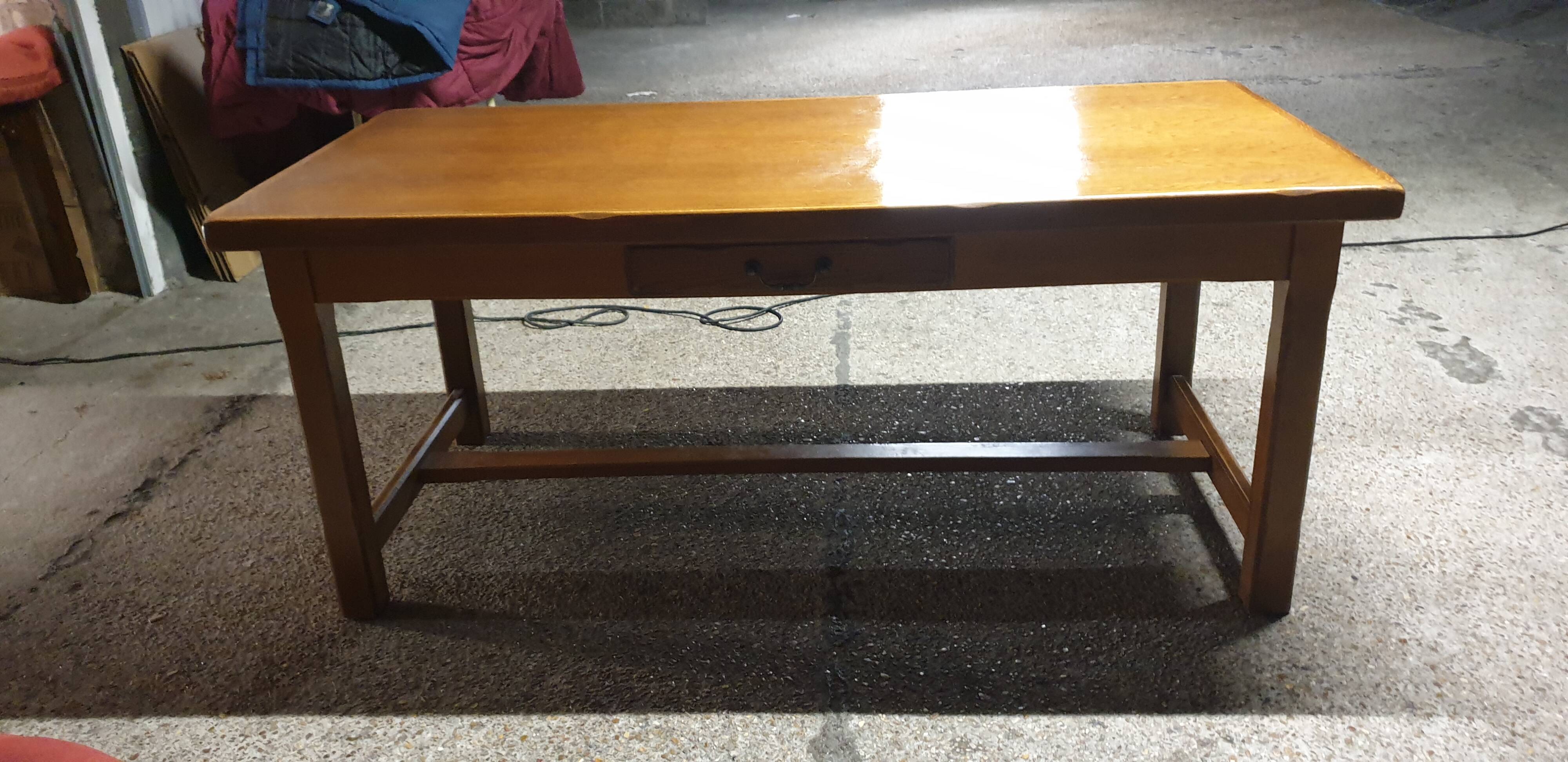Solid oak farm table