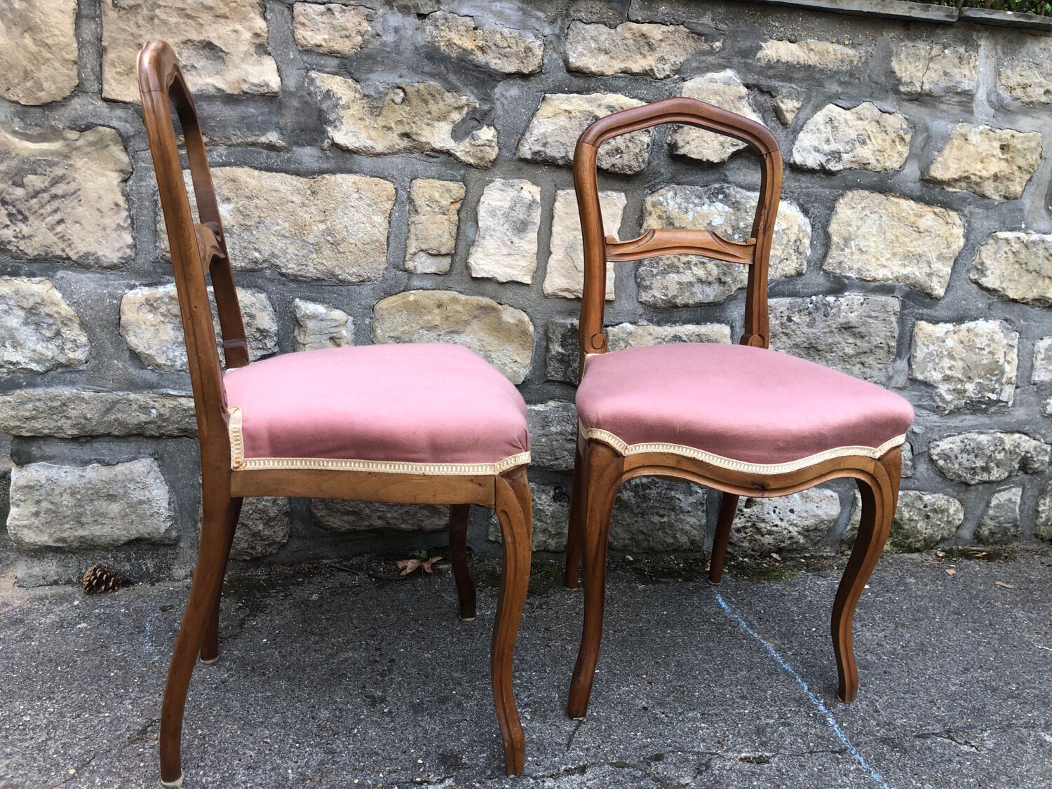Paire de chaises de chambre 1920