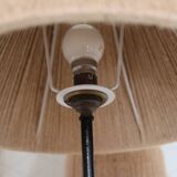 Black metal tripod floor lamp 1950